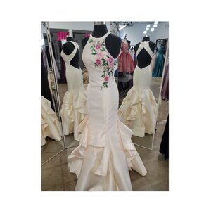 Gorgeous Gown with Embroidery and Beading